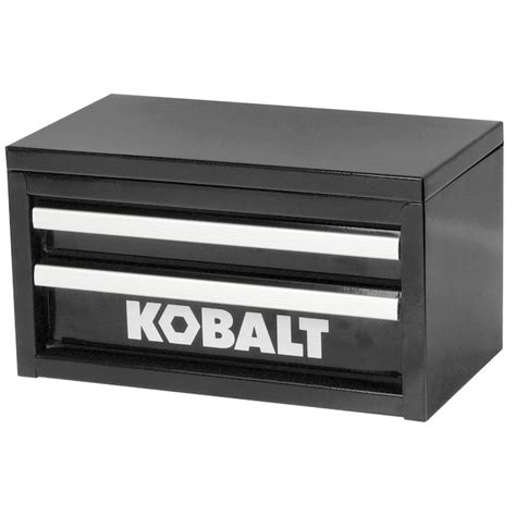 kobalt tool box 10.83-in friction 2-drawer black steel tool box|kobalt mini tools.